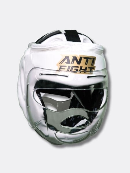 Yüz Korumalı Boks kaskı Beyaz