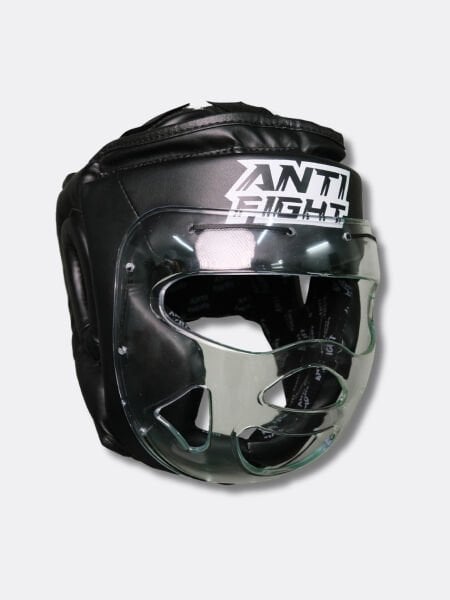 Yüz Korumalı Boks kaskı Siyah