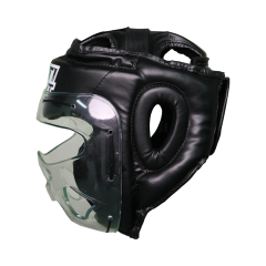 Yüz Korumalı Boks kaskı Siyah