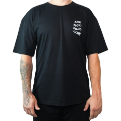 Anti Fight Fight Club Siyah Oversize T-shirt