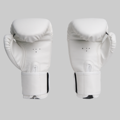 AntiFight Basic Beyaz Gold Baskılı Boks Eldiveni 12 oz