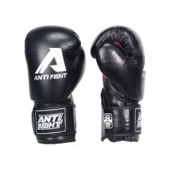 AntiFight Klasik Siyah Hakiki Deri Boks Eldiveni
