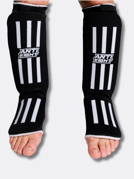 AntiFight Siyah Elastik Kaval Koruyucu Kickboks, Muaythai, Mma