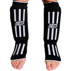 AntiFight Siyah Elastik Kaval Koruyucu Kickboks, Muaythai, Mma