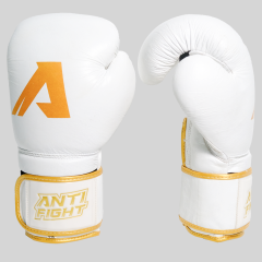 Golden White Rabbit Deri Boks Eldiveni