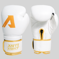 Golden White Rabbit Deri Boks Eldiveni