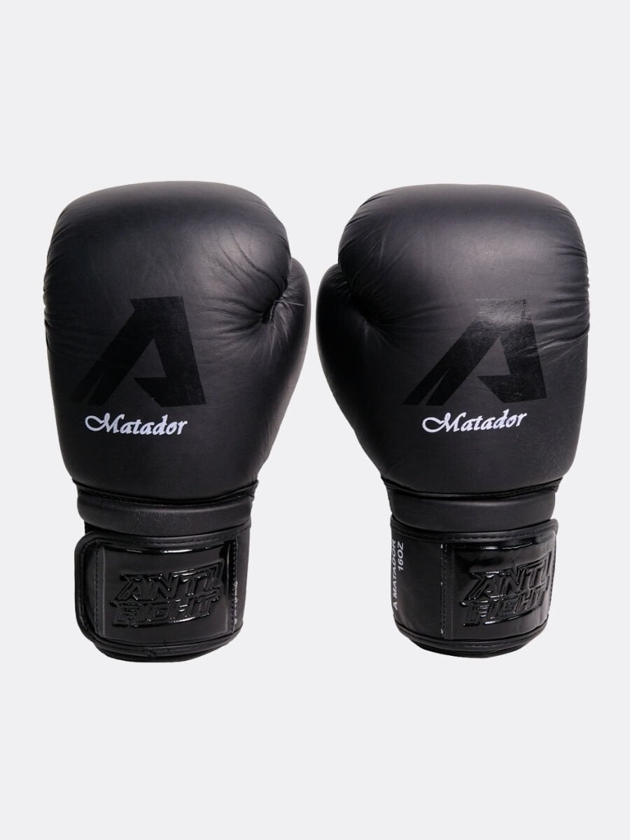 Deri Siyah Boks Eldiveni 16 oz