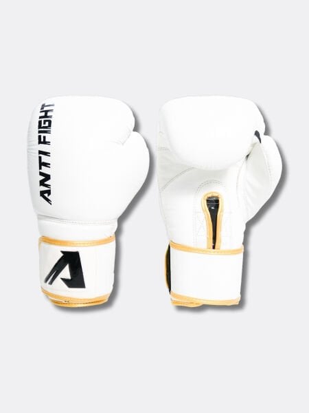 Beyaz Deri Boks Eldiveni