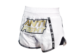 AntiFight Klasik Beyaz Gold Kickboks Muaythai Şortu