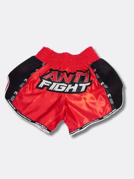 AntiFight Klasik Kırmızı Kickboks Muaythai Şortu