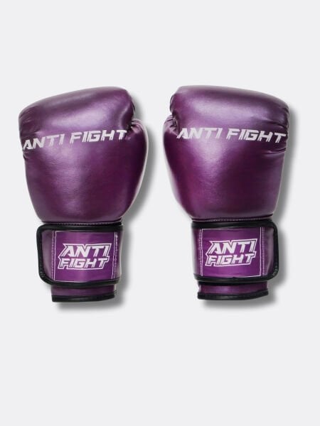 Mor Metalik Boks Eldiveni