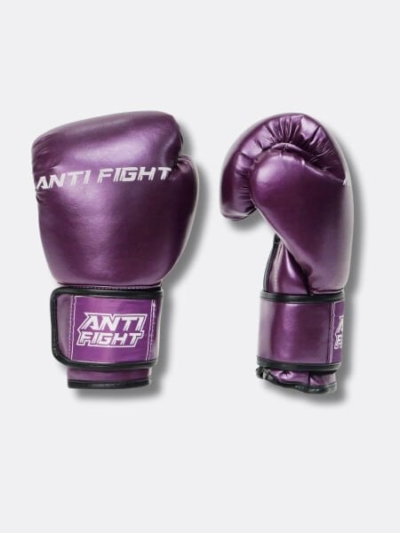 Mor Metalik Boks Eldiveni