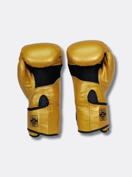 AntiFight Klasik Altın Hakiki Deri Boks Eldiveni
