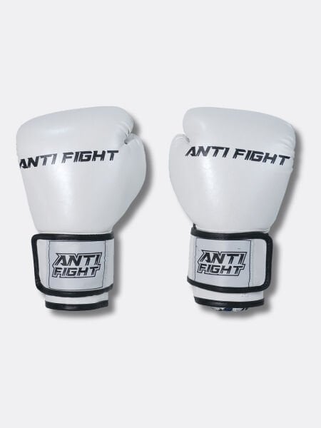 Beyaz Metalik Boks Eldiveni