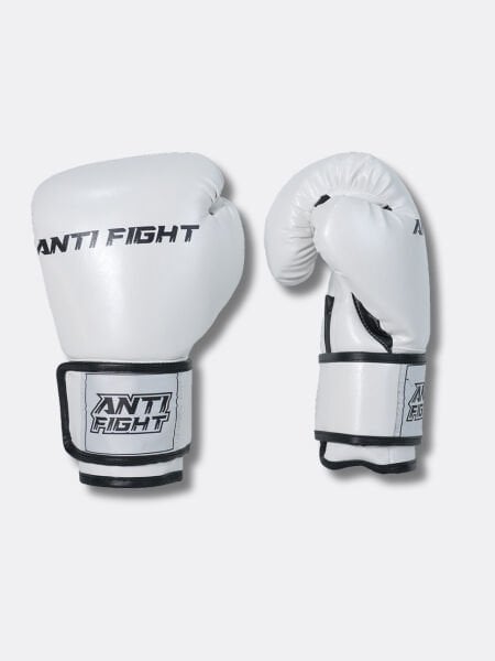 Beyaz Metalik Boks Eldiveni